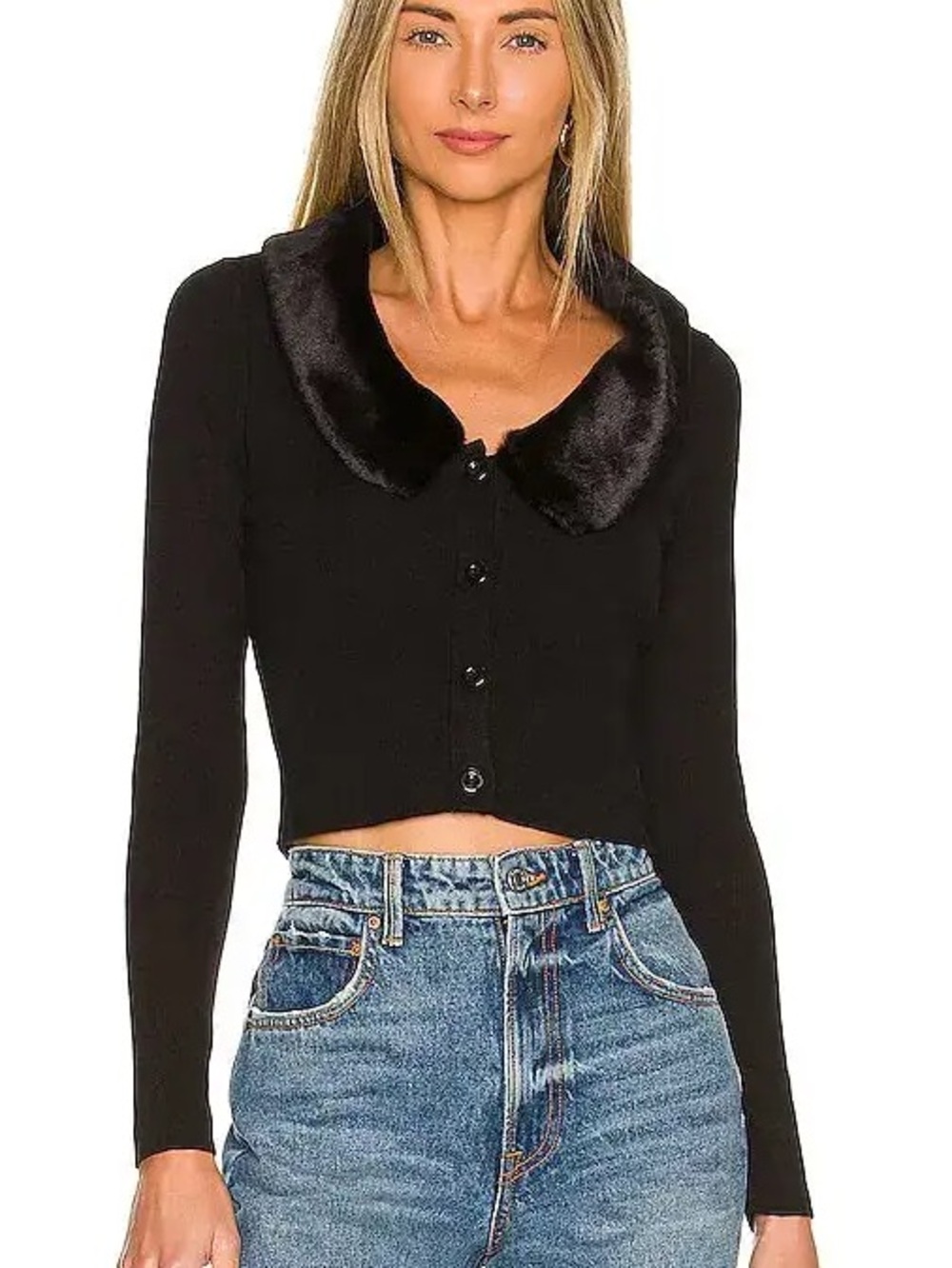 Elaney Faux Fur Cardigan